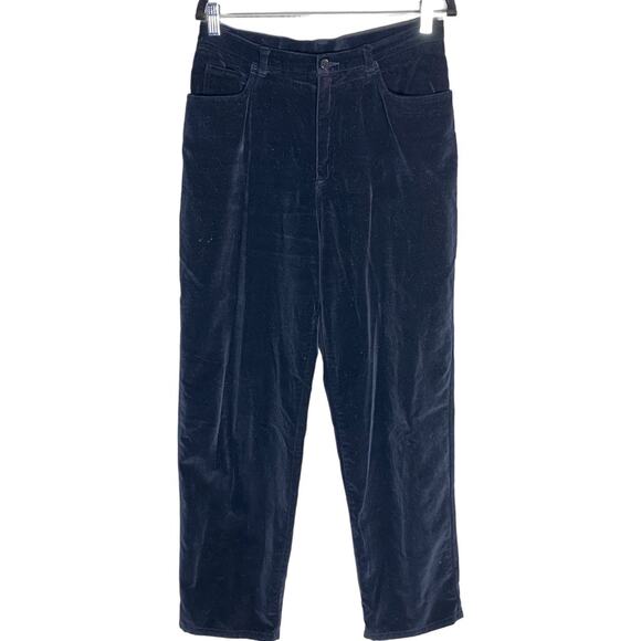 Lauren Ralph Lauren Womens Pants Corduroy High Rise Straight Leg Black Size 12P
